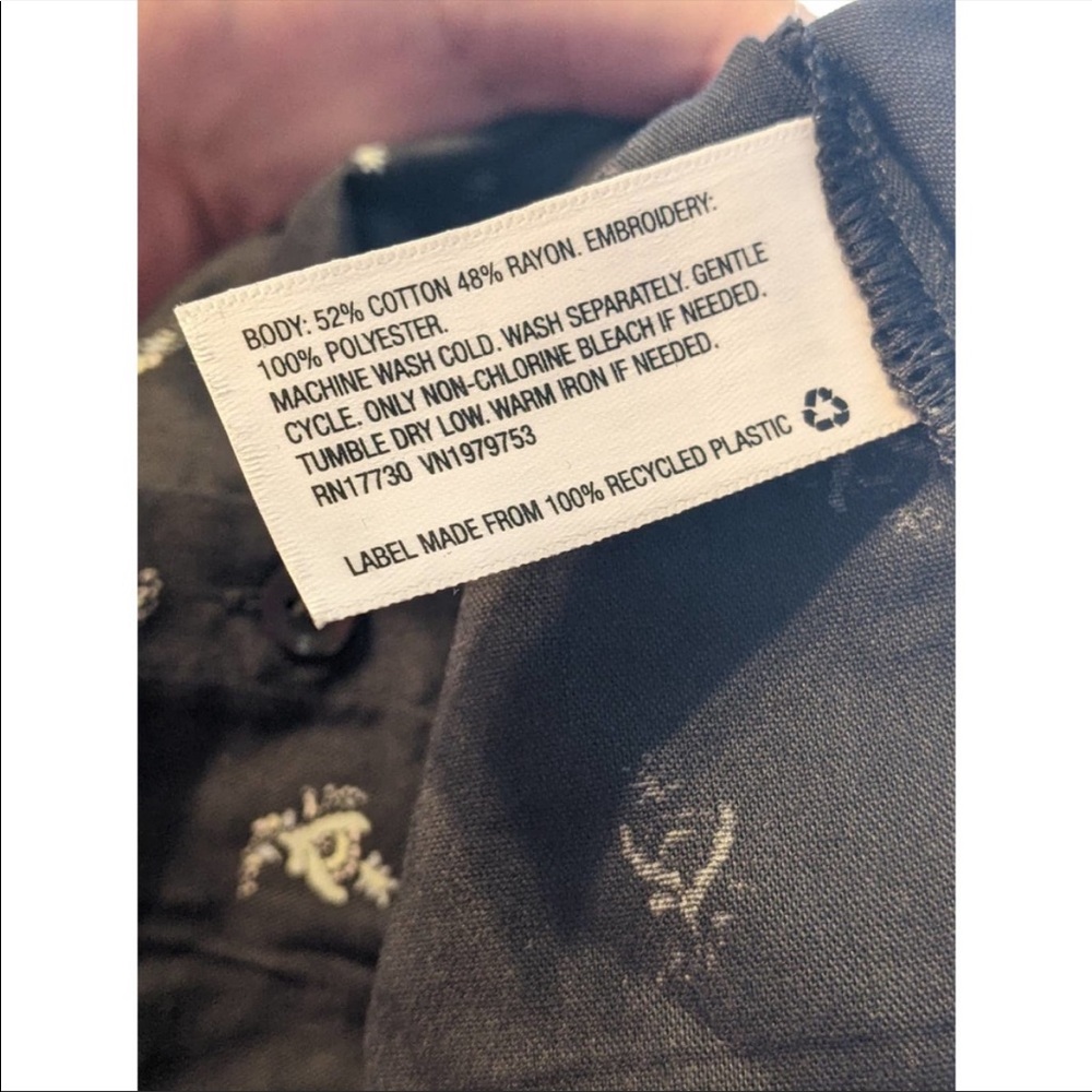 Universal Thread womens gray poet shirt nwt sz S - Picture 4 of 9